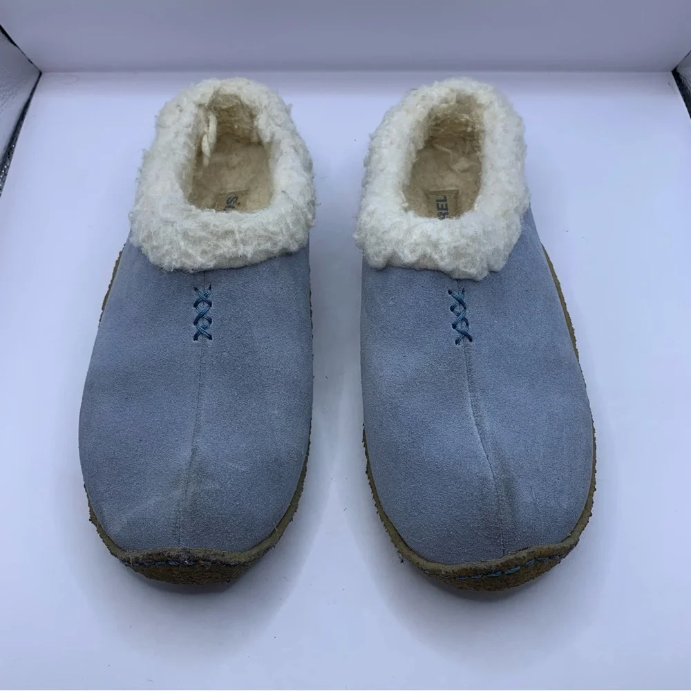Sorrel cozy slippers size 2 blue big girl